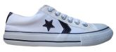 Tênis All Star Cano Baixo Branco e Preto