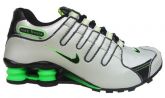 Tênis Nike Shox NZ Preto Prata e Verde cromado