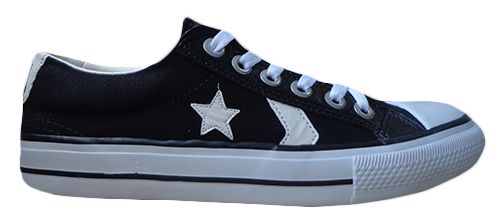 Tênis All Star Cano Baixo Preto e Branco